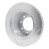 Dynamic Friction 2009-2022 Dodge Ram 2500 Rear Left Slotted Silver Brake Rotor by Dynamic Friction Company 611-40118L