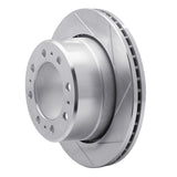 Dynamic Friction 2009-2022 Dodge Ram 2500 Rear Right Slotted Silver Brake Rotor by Dynamic Friction Company 611-40118R