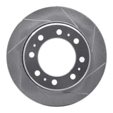 Dynamic Friction 2009-2022 Dodge Ram 2500 Rear Right Slotted Silver Brake Rotor by Dynamic Friction Company 611-40118R