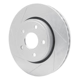 Dynamic Friction 2005-2010 Jeep Commander Front Left Slotted Silver Brake Rotor by Dynamic Friction Company 611-42000L