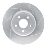 Dynamic Friction 2005-2010 Jeep Commander Front Left Slotted Silver Brake Rotor by Dynamic Friction Company 611-42000L