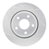 Dynamic Friction 2005-2010 Jeep Commander Front Left Slotted Silver Brake Rotor by Dynamic Friction Company 611-42000L
