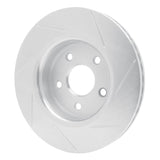 Dynamic Friction 2005-2010 Jeep Commander Front Left Slotted Silver Brake Rotor by Dynamic Friction Company 611-42000L