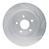 Dynamic Friction 2005-2010 Jeep Commander Rear Left Slotted Silver Brake Rotor by Dynamic Friction Company 611-42001L