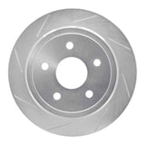 Dynamic Friction 2005-2010 Jeep Commander Rear Left Slotted Silver Brake Rotor by Dynamic Friction Company 611-42001L
