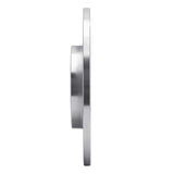 Dynamic Friction 2014-2021 Chrysler 200 Rear Right Slotted Silver Brake Rotor by Dynamic Friction Company 611-42012R