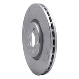 Dynamic Friction 2014-2021 Chrysler 200 Front Left Slotted Silver Brake Rotor by Dynamic Friction Company 611-42013L