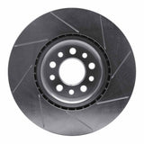 Dynamic Friction 2014-2021 Chrysler 200 Front Left Slotted Silver Brake Rotor by Dynamic Friction Company 611-42013L