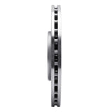 Dynamic Friction 2014-2021 Chrysler 200 Front Left Slotted Silver Brake Rotor by Dynamic Friction Company 611-42013L