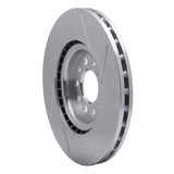 Dynamic Friction 2014-2021 Chrysler 200 Front Left Slotted Silver Brake Rotor by Dynamic Friction Company 611-42013L