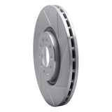 Dynamic Friction 2014-2021 Chrysler 200 Front Right Slotted Silver Brake Rotor by Dynamic Friction Company 611-42013R