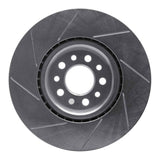 Dynamic Friction 2014-2021 Chrysler 200 Front Right Slotted Silver Brake Rotor by Dynamic Friction Company 611-42013R