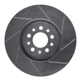 Dynamic Friction 2014-2021 Chrysler 200 Front Right Slotted Silver Brake Rotor by Dynamic Friction Company 611-42013R