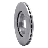 Dynamic Friction 2014-2021 Chrysler 200 Front Right Slotted Silver Brake Rotor by Dynamic Friction Company 611-42013R