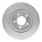 Dynamic Friction 1980-1989 Jeep Cherokee Front Left Slotted Silver Brake Rotor by Dynamic Friction Company 611-42015L