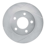 Dynamic Friction 1980-1989 Jeep Cherokee Front Left Slotted Silver Brake Rotor by Dynamic Friction Company 611-42015L