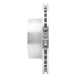 Dynamic Friction 1980-1989 Jeep Cherokee Front Left Slotted Silver Brake Rotor by Dynamic Friction Company 611-42015L