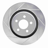 Dynamic Friction 2011-2012 Jeep Liberty Front Left Slotted Silver Brake Rotor by Dynamic Friction Company 611-42021L