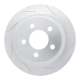 Dynamic Friction 2003-2007 Jeep Liberty Rear Right Slotted Silver Brake Rotor by Dynamic Friction Company 611-42028R