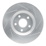 Dynamic Friction 2012-2018 Jeep Wrangler Front Left Slotted Silver Brake Rotor by Dynamic Friction Company 611-42033L