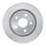 Dynamic Friction 2012-2018 Jeep Wrangler Front Left Slotted Silver Brake Rotor by Dynamic Friction Company 611-42033L