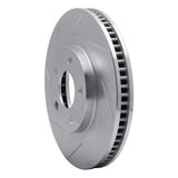 Dynamic Friction 1997-2005 Buick Aurora Front Left Slotted Silver Brake Rotor by Dynamic Friction Company 611-45008L