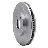 Dynamic Friction 1997-2005 Buick Aurora Front Right Slotted Silver Brake Rotor by Dynamic Friction Company 611-45008R