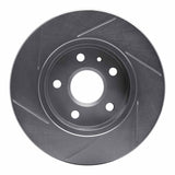 Dynamic Friction 2011-2016 Saab 9-5 Front Right Slotted Silver Brake Rotor by Dynamic Friction Company 611-45014R