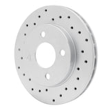 Dynamic Friction 2011-2016 Saab 9-5 Rear Left Slotted Silver Brake Rotor by Dynamic Friction Company 611-45015L