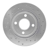 Dynamic Friction 2011-2016 Saab 9-5 Rear Left Slotted Silver Brake Rotor by Dynamic Friction Company 611-45015L