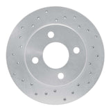 Dynamic Friction 2011-2016 Saab 9-5 Rear Left Slotted Silver Brake Rotor by Dynamic Friction Company 611-45015L