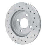 Dynamic Friction 2011-2016 Saab 9-5 Rear Left Slotted Silver Brake Rotor by Dynamic Friction Company 611-45015L