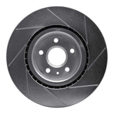 Dynamic Friction 2009-2017 Buick Camaro Front Left Slotted Silver Brake Rotor by Dynamic Friction Company 611-45017L