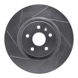 Dynamic Friction 2009-2017 Buick Camaro Front Left Slotted Silver Brake Rotor by Dynamic Friction Company 611-45017L