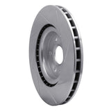 Dynamic Friction 2009-2017 Buick Camaro Front Left Slotted Silver Brake Rotor by Dynamic Friction Company 611-45017L