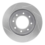 Dynamic Friction 2006-2011 Cadillac DTS Front Left Slotted Silver Brake Rotor by Dynamic Friction Company 611-46023L