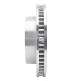 Dynamic Friction 2006-2011 Cadillac DTS Front Left Slotted Silver Brake Rotor by Dynamic Friction Company 611-46023L