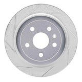 Dynamic Friction 2008-2019 Chevrolet Camaro Rear Left Slotted Silver Brake Rotor by Dynamic Friction Company 611-46024L
