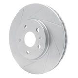 Dynamic Friction 2008-2014 Cadillac CTS Front Left Slotted Silver Brake Rotor by Dynamic Friction Company 611-46025L