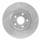 Dynamic Friction 2008-2014 Cadillac CTS Front Left Slotted Silver Brake Rotor by Dynamic Friction Company 611-46025L