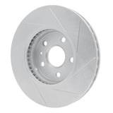 Dynamic Friction 2008-2014 Cadillac CTS Front Left Slotted Silver Brake Rotor by Dynamic Friction Company 611-46025L