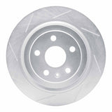 Dynamic Friction 2008-2014 Cadillac CTS Rear Left Slotted Silver Brake Rotor by Dynamic Friction Company 611-46026L