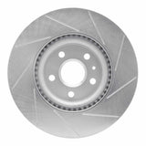 Dynamic Friction 2008-2017 Chevrolet Caprice Front Left Slotted Silver Brake Rotor by Dynamic Friction Company 611-46027L