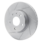Dynamic Friction 2013-2022 Cadillac ATS Front Left Slotted Silver Brake Rotor by Dynamic Friction Company 611-46033L