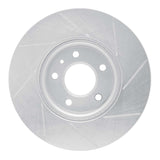 Dynamic Friction 2013-2022 Cadillac ATS Front Left Slotted Silver Brake Rotor by Dynamic Friction Company 611-46033L