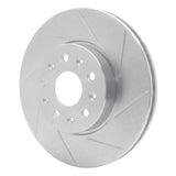 Dynamic Friction 2014-2020 Cadillac ATS Front Left Slotted Silver Brake Rotor by Dynamic Friction Company 611-46038L