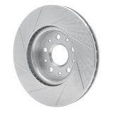 Dynamic Friction 2014-2020 Cadillac ATS Front Left Slotted Silver Brake Rotor by Dynamic Friction Company 611-46038L