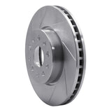 Dynamic Friction 2014-2020 Cadillac ATS Front Right Slotted Silver Brake Rotor by Dynamic Friction Company 611-46038R