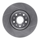 Dynamic Friction 2014-2020 Cadillac ATS Front Right Slotted Silver Brake Rotor by Dynamic Friction Company 611-46038R