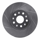 Dynamic Friction 2014-2020 Cadillac ATS Front Right Slotted Silver Brake Rotor by Dynamic Friction Company 611-46038R